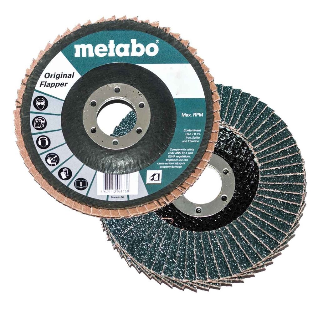 Discos flap 4.1/2" Gr.40 SP-ZK Metabo